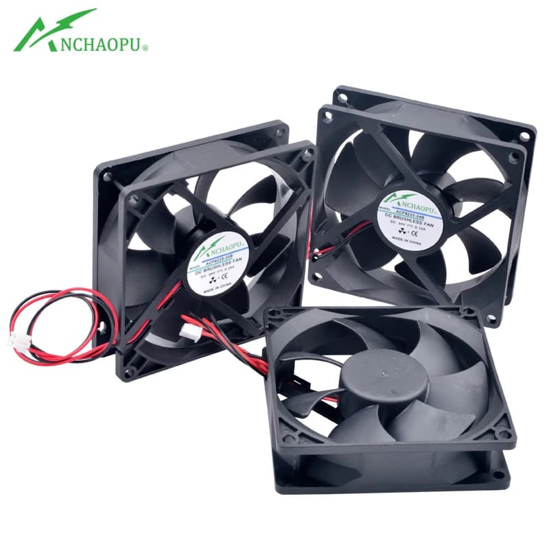 ACP9225 Ventola da 9 cm 92 mm 92x92x25 mm 9025 DC5V 12 V 24 V 2 pin Ventola di raffreddamento per inverter di potenza del telaio