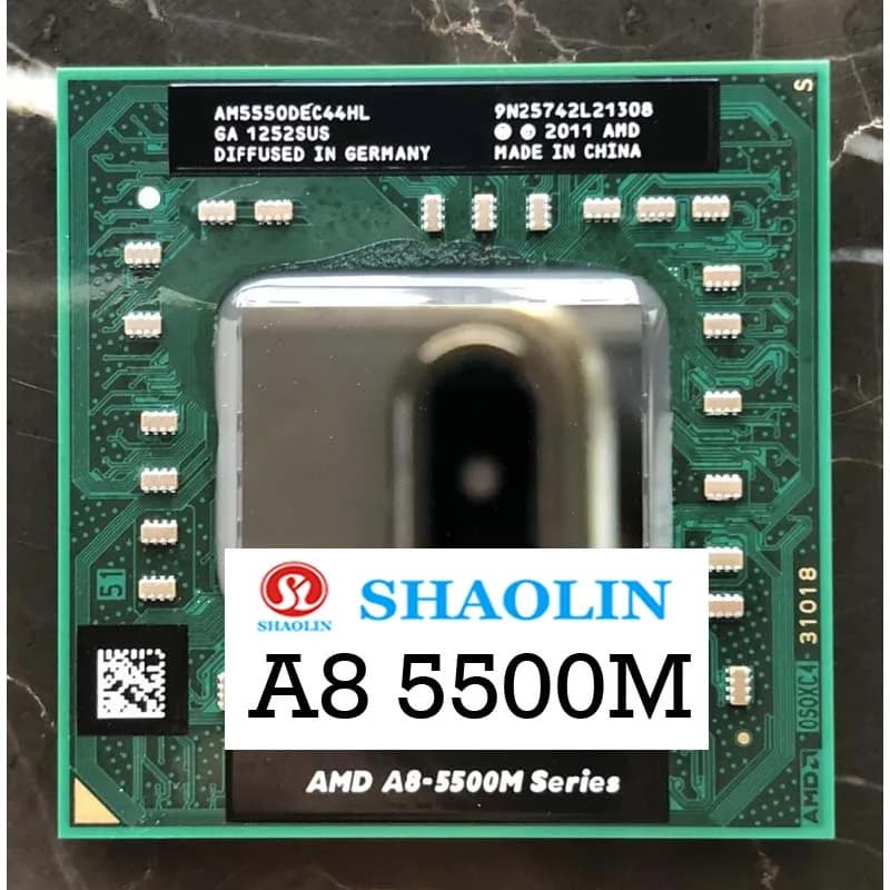 AMD Laptop CPU A8 5500M serie A8-5550M A8 5550M AM5550DEC44HL Socket FS1 CPU 4M Cache/2.1GHz/Processore per notebook Quad-Core