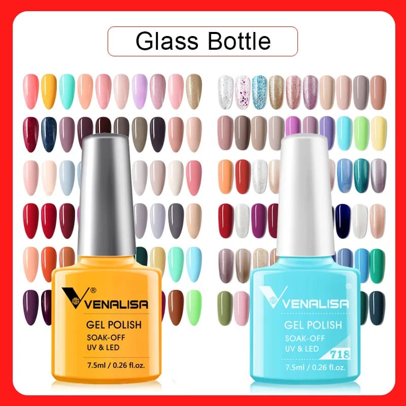Venalisa Nuovo Soak Off Smalto gel per unghie UV LED Copertura completa Colore splendido Manicure Smalto gel colorato a lunga durata all'ingrosso