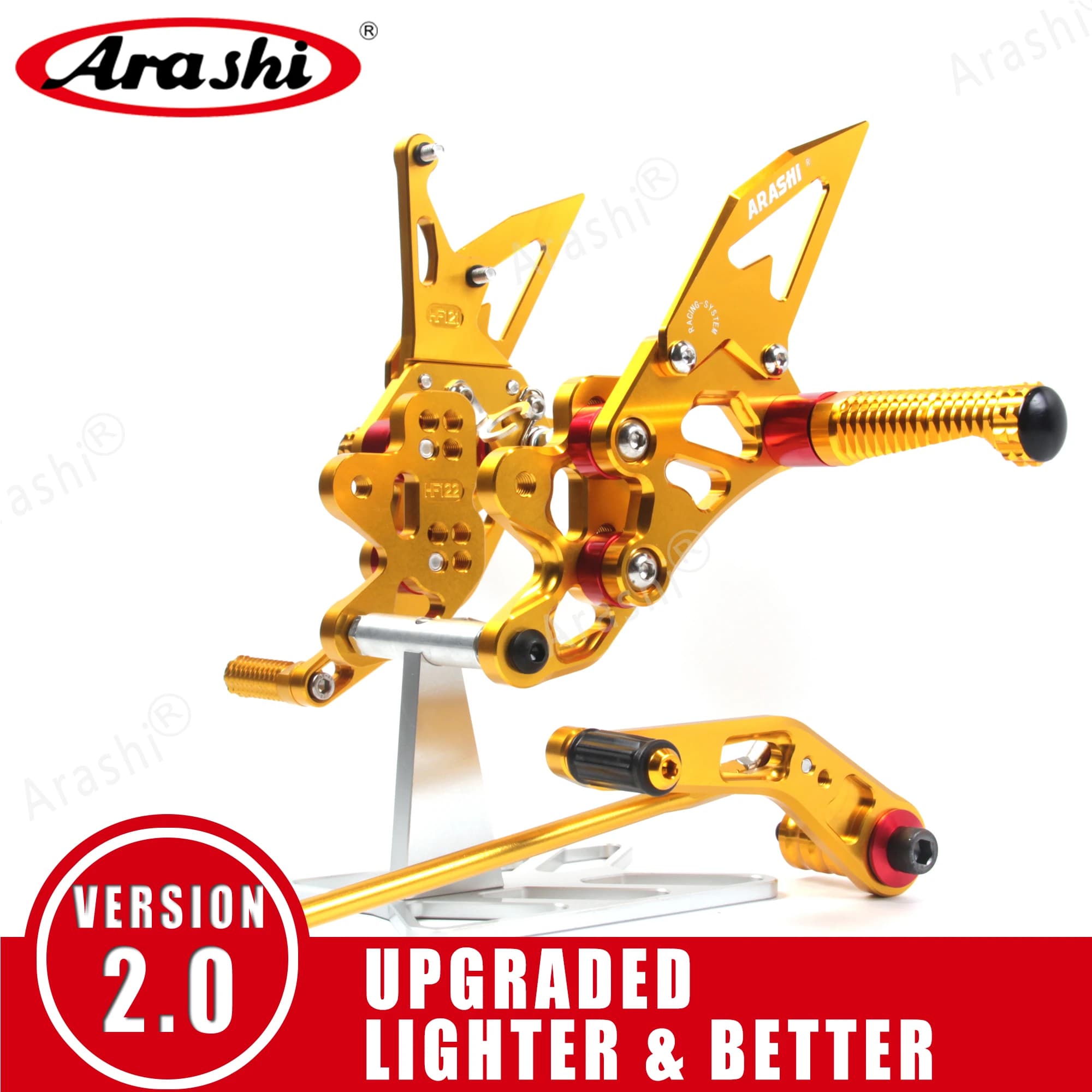 Arashi CNC Pedane Regolabili Per SUZUKI GSXR 600 750 2006 - 2022 Pedane Poggiapiedi Rearset GSX-R GSXR 600 750 2010 2011 2012
