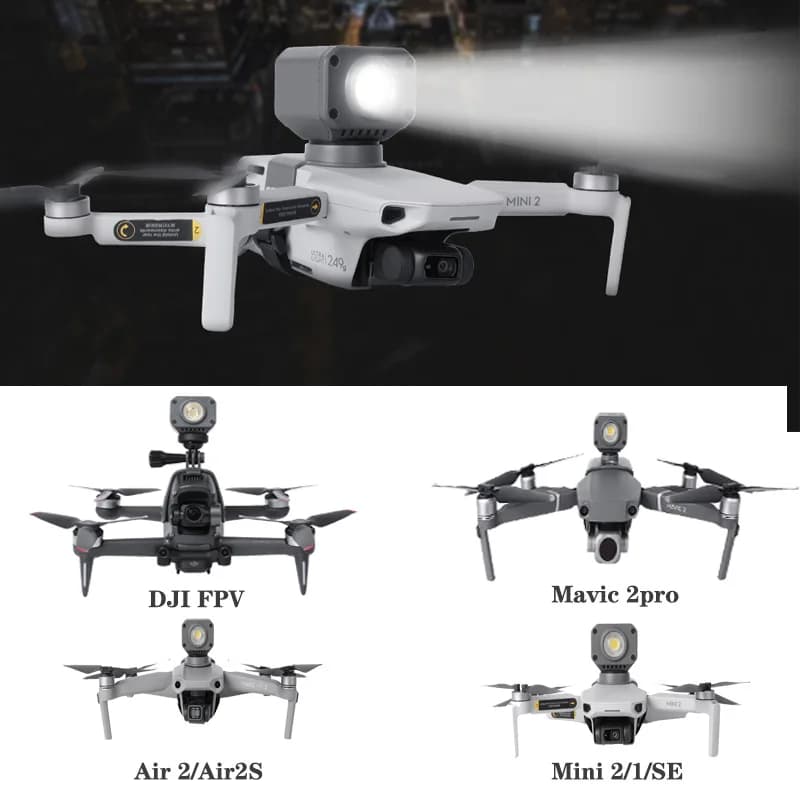 Volo notturno per drone LED per DJI Mavic 3/Mavic Mini 3 pro/Mini 2/Mini/Air 2/Air 2S/Mavic 2 Lampada di riempimento Accessorio per luce di navigazione