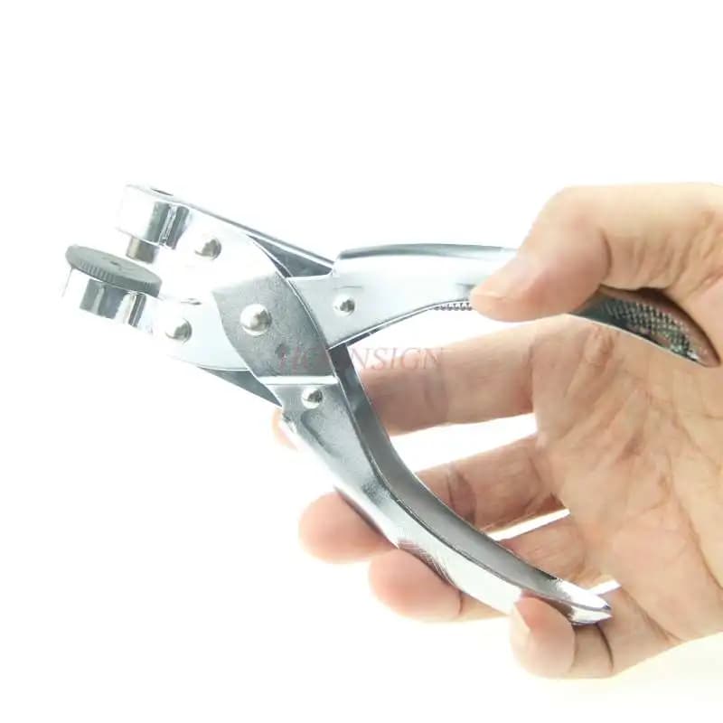Single hole manual packing plastic bag rubber products punching pliers for fabric punching supermarket sealed bag