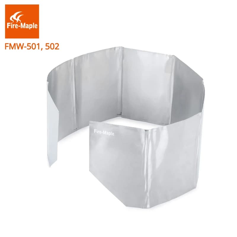 Fire Maple Foldable Light Weight Outdoor Camping Aluminum Wind-Screen Windproof Windshield Ultralight 8-Plates Wind Shield