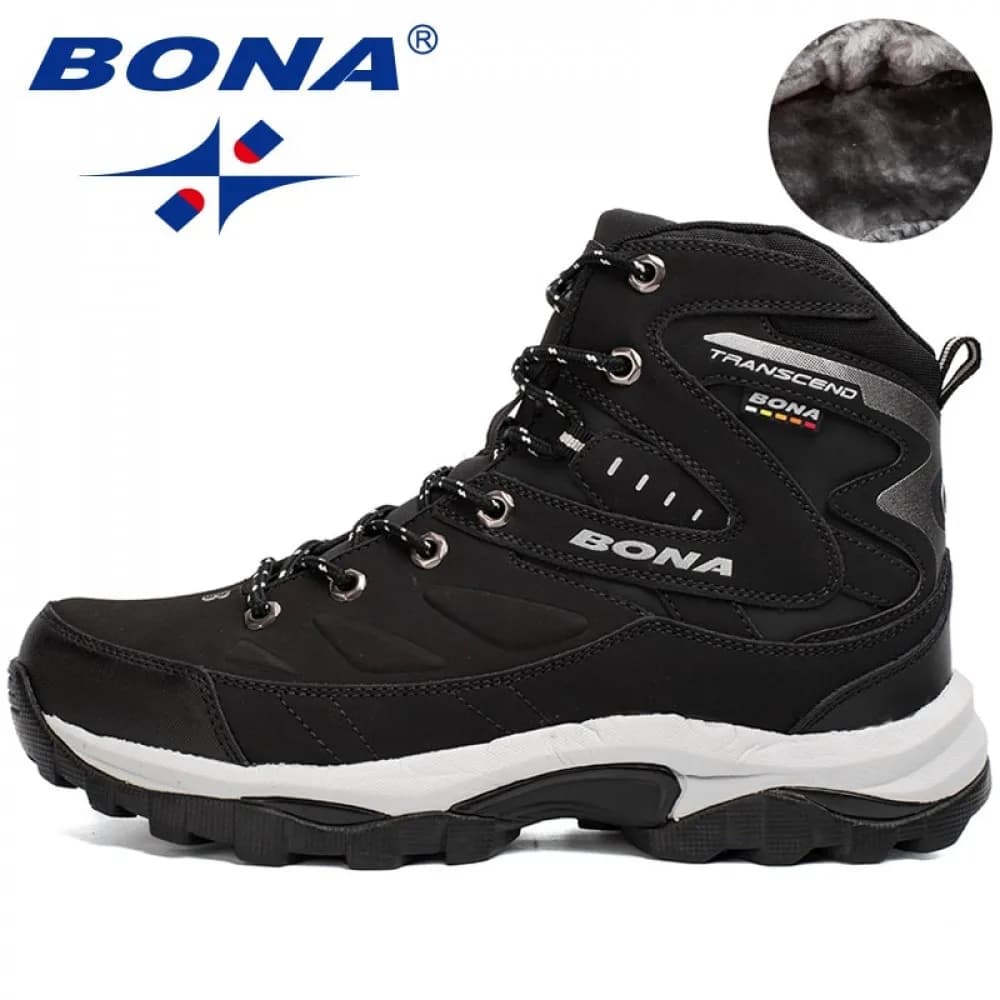 BONA Nuovo stile caldo Scarpe da trekking da uomo Scarpe da jogging invernali da passeggio all'aperto Stivali sportivi da montagna Scarpe da ginnastica da arrampicata
