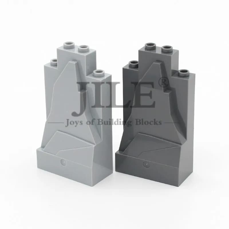 Moc Rock Panel 2x4x6 Rockery Mountain Hill Scena di pietra 47847 Blocchi di costruzione fai da te Mattoni compatibili con City Street View Toys