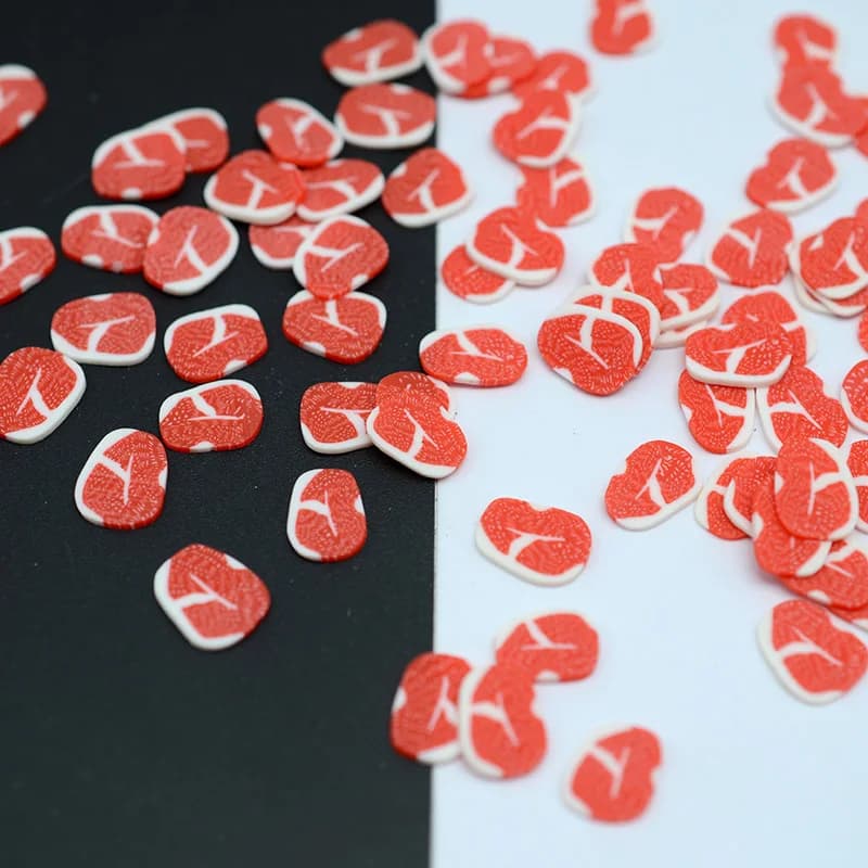 Spruzza di argilla calda di carne polimerica da 100 g/lotto per la creazione di artigianato, fai da te