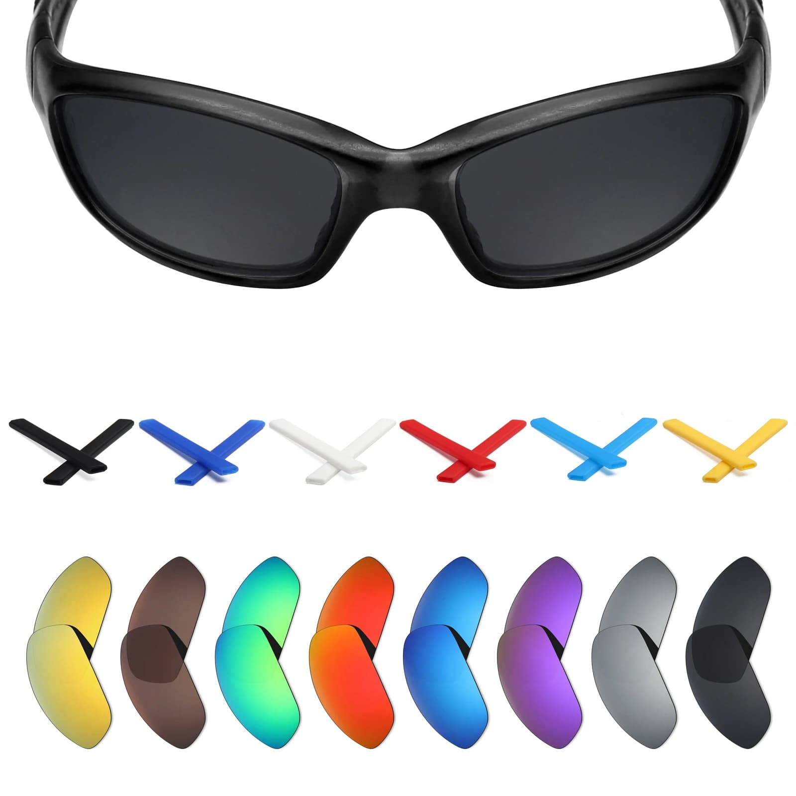 Lenti di ricambio polarizzate SNARK per giacca dritta Oakley 2007 lenti per occhiali da sole (solo lenti)-scelte Multiple
