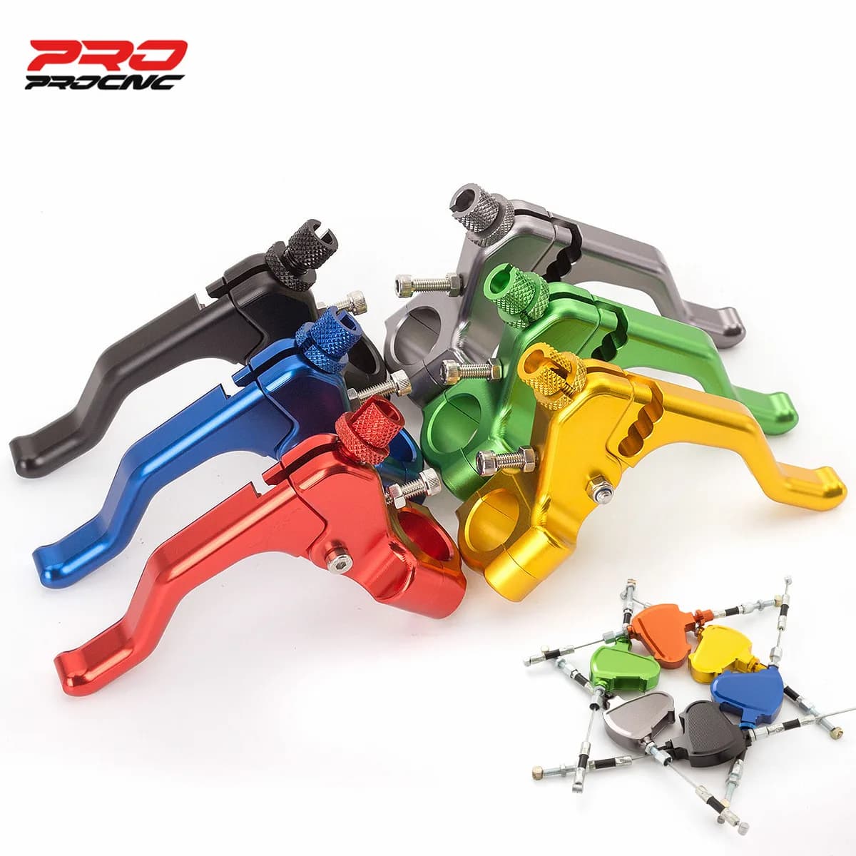 7/8 "Per Kawasaki Z650 Z750 Z900 Z1000 ER5 ZX6R ZX9R ZZR600 ER6F Moto In Alluminio Stunt Frizione Leva Pull Cable Sistema 7/8"