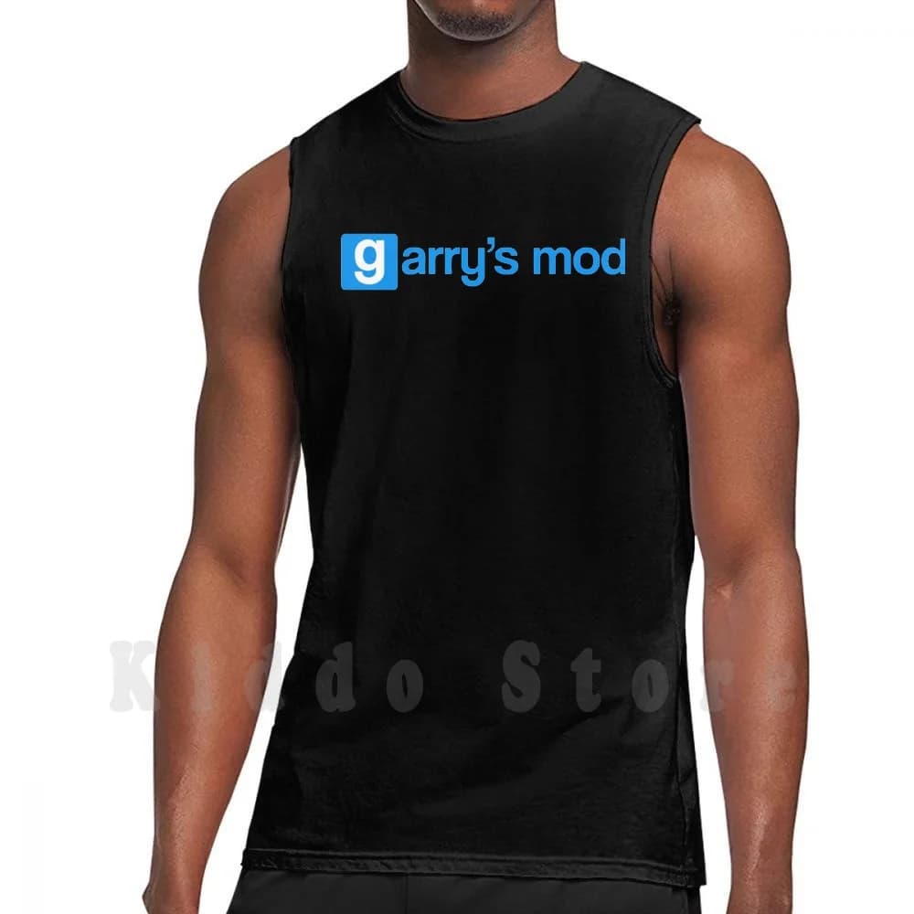 Canotte con logo ufficiale del gioco Garry's Mod, 100% cotone, Garrys Mod, Garrysmod, Gmod, Half Life 2, Half Life Source
