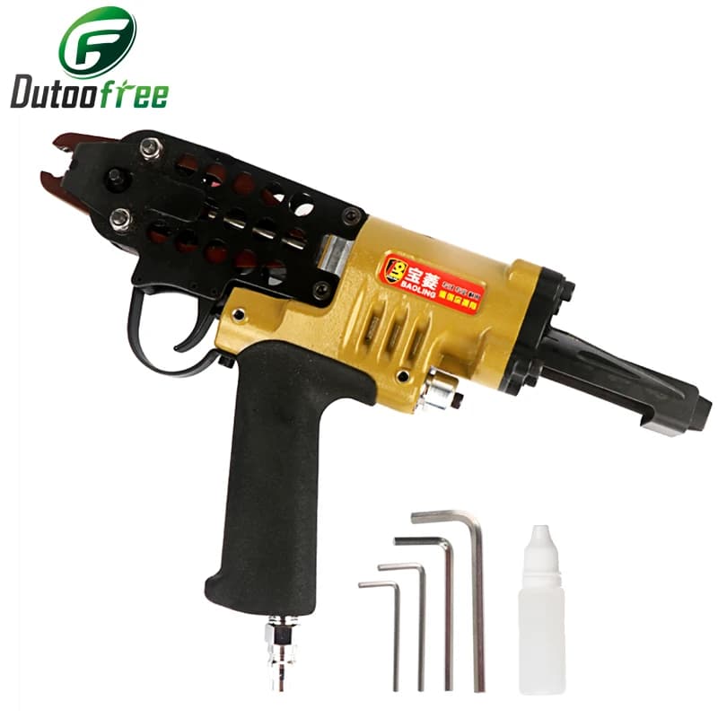 SC7E/SC7C/SC760B Serie Pistola pneumatica con anello a C Pistola sparachiodi ad aria Pinza per anelli di maiale Anello a C Naier Anello di maiale Strumento per recinzione, gabbie