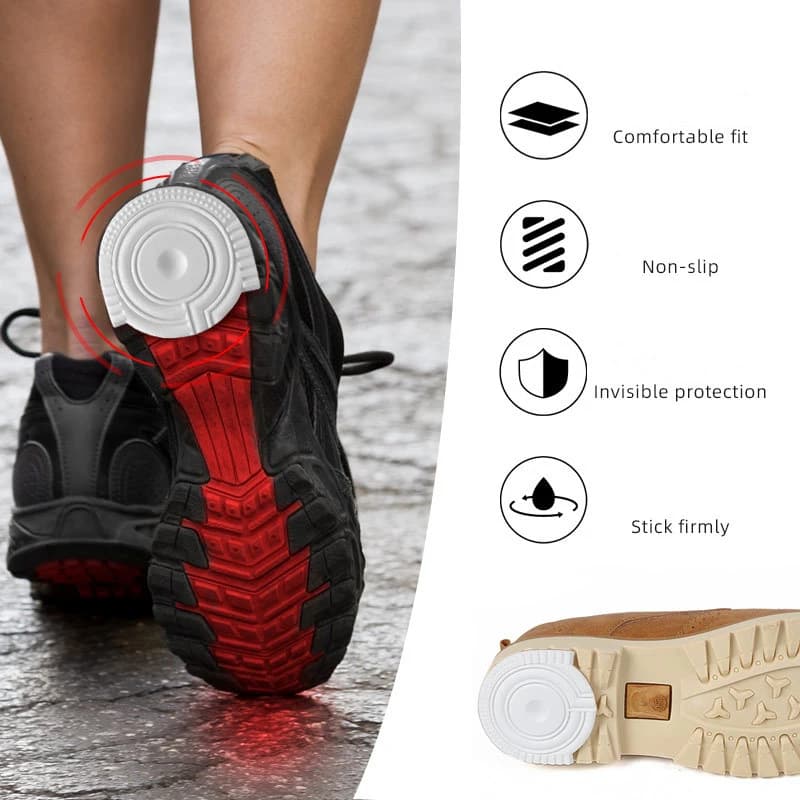 Adesivo per suola per scarpa AFI Adesivo in gomma resistente all'usura Protezione per tallone Adesivo antiscivolo sportivo su misura autoadesivo