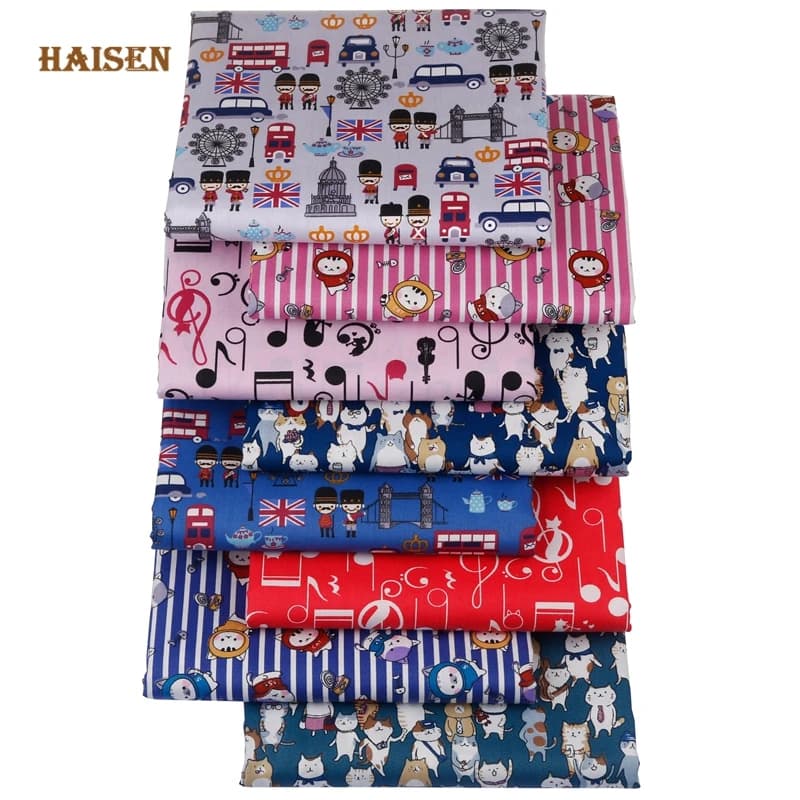 Cartoon Soldier Series 100% Cotton Fabrics Printed Twill Meter Cloth For Sewing DIY-T Quilt Sheets for Children and Children Textile Material