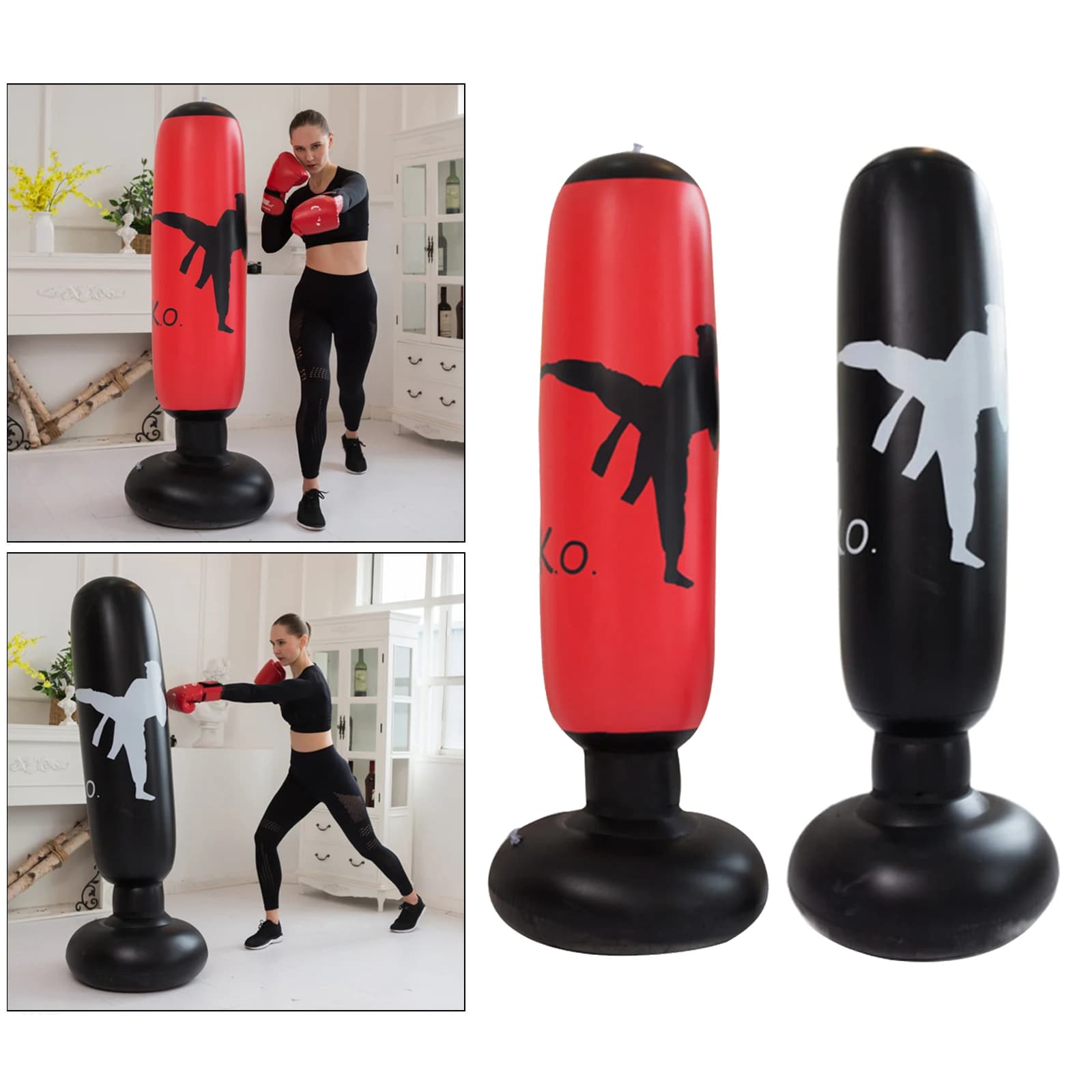 Inflatable boxing bag Boxing bag Sandbag for training, training equipment Karate Taekwondo