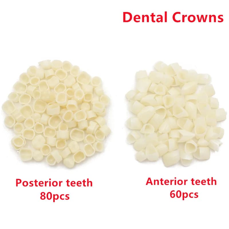 Resin teeth Dental dentistry Temporary crown Dental tooth material Front and molar protection Oral hygiene Stable whitening