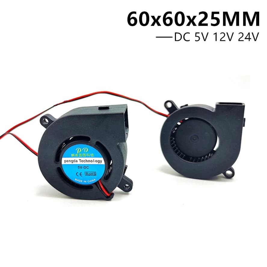Ventilatore 6CM 6025 60x60x25MM DC 5V 12V 24V 60X25MM Ventilatore per ventola umidificatore 2PIN