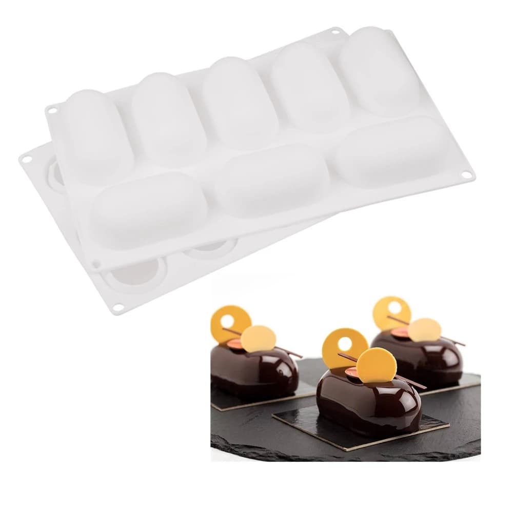 Stampo in Mousse a forma di cuscino in Silicone per teglia da forno Dessert al cioccolato gelati Mousse stampo strumenti per decorare la torta teglia