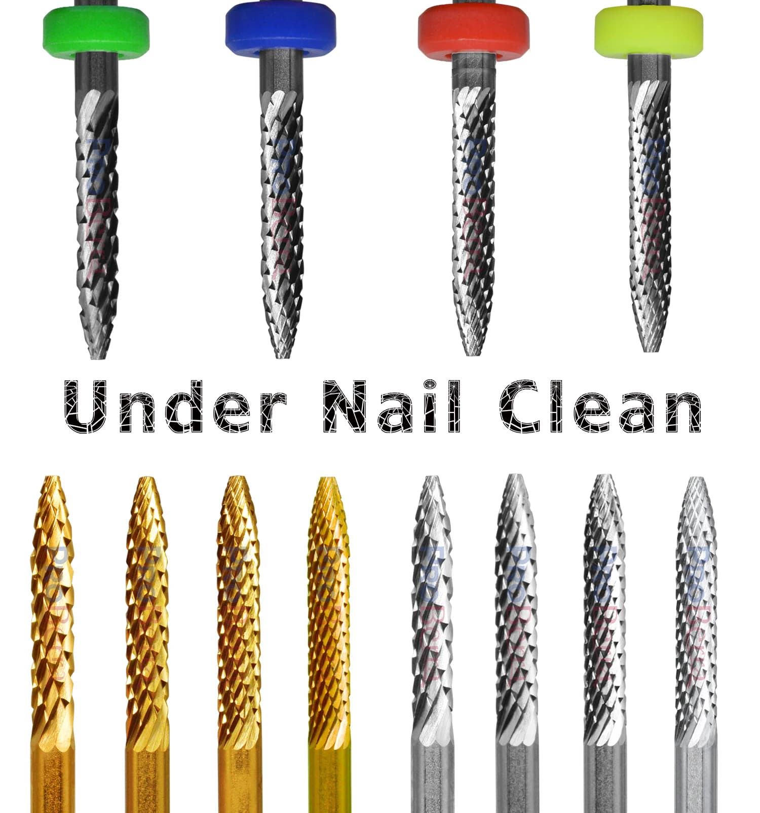 RolinStar Under Nail clean trapano ago acciaio arbide cuticola pulita fresa minicure pedicure