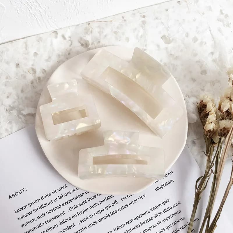 Clip artiglio in acetato di nuova moda coreana per le donne artiglio per capelli morsetti per capelli di grandi dimensioni Clip artiglio granchio per accessori per capelli strumento per lo Styling