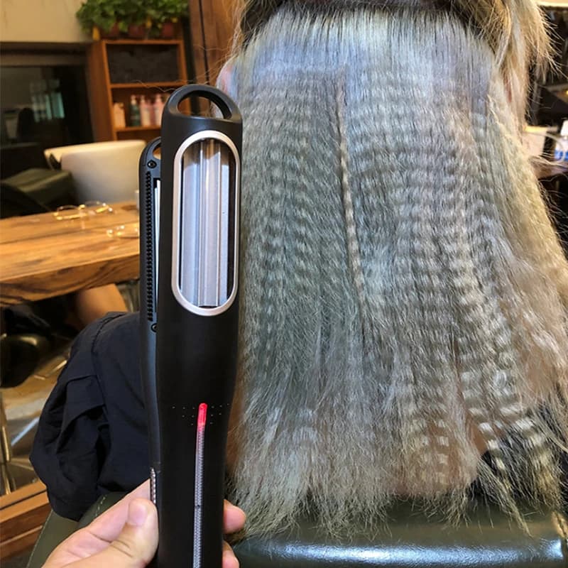 Steak to fold hair, automatic curling, wavy corn needles, corrugated bigodin, crimping, ceramic flat iron