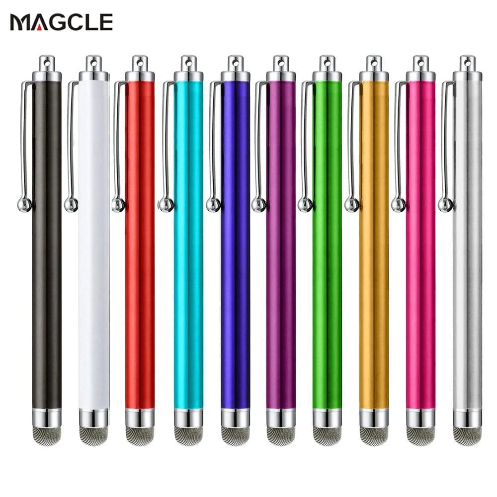 Universale In Metallo di Maglia Micro Fibra di Punta Dello Schermo di Tocco Penna Dello Stilo per il iPhone per Samsung Smart Phone Tablet PC Penna Stilo 10 pz/pacco