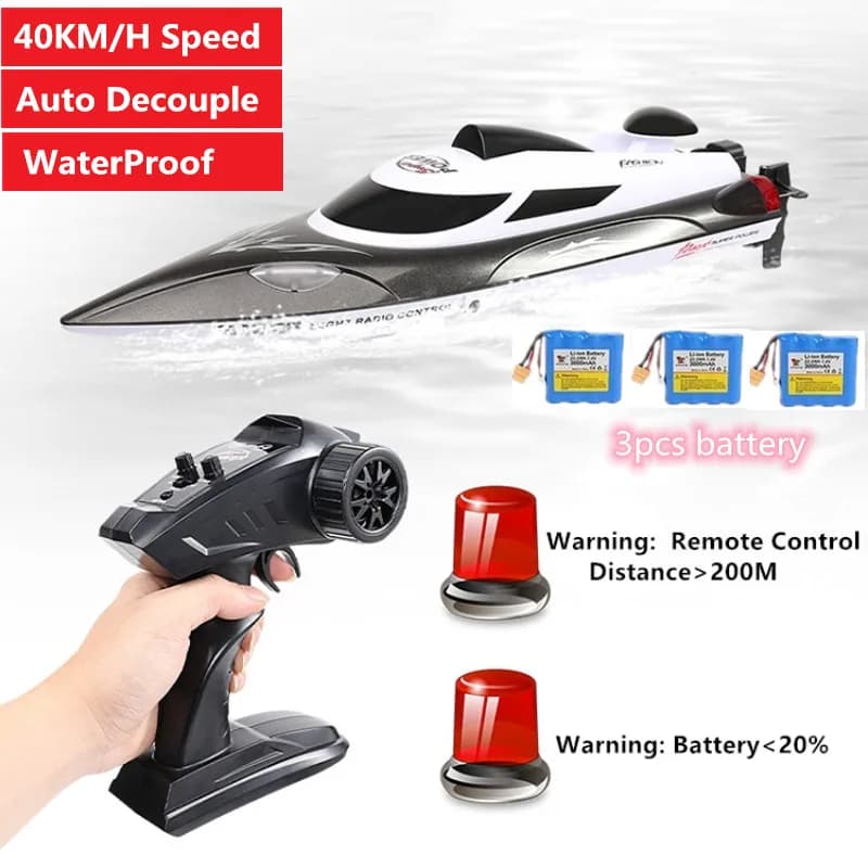 RC Fishing Trawler Boat 40KM/H High Speed Remote Controll Electric Fishing Net Release Boat Drawstring Trawl RC Speedboat Gifts