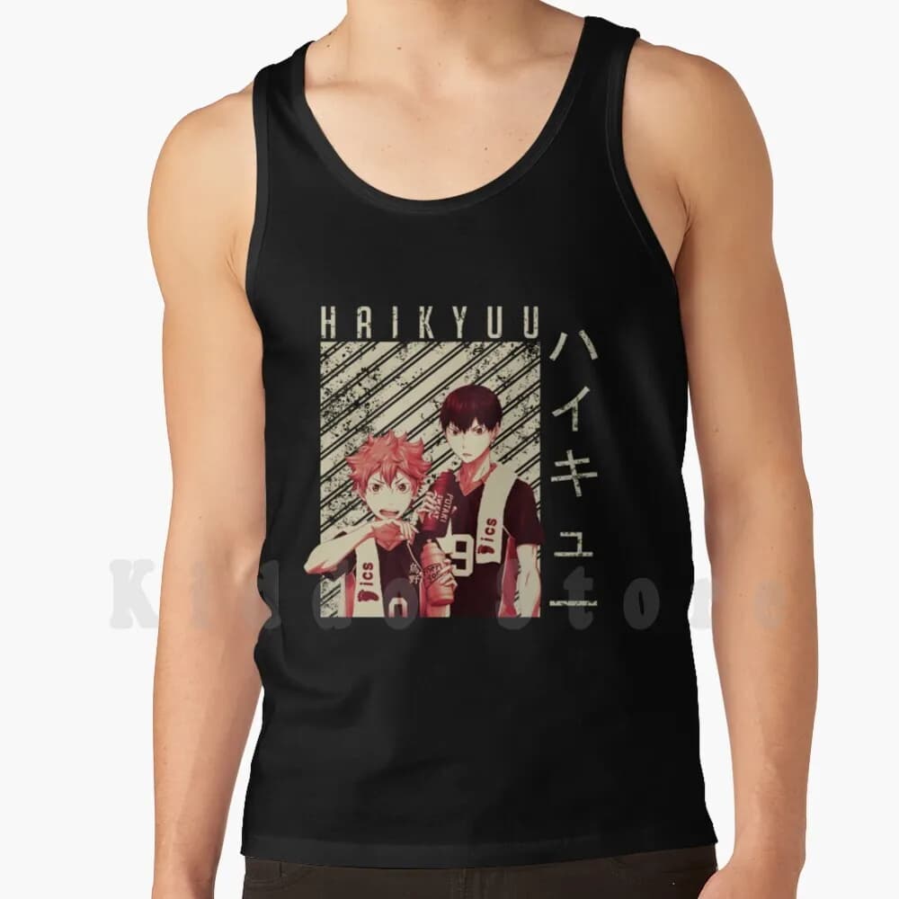 Canotte Hinata and Kageyama, Sleeveless shirts Anime Haikyu, Manga Volleyball Kageyama