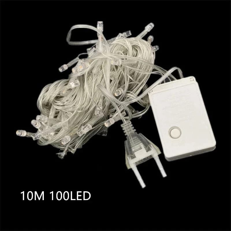 Fairy Light 110V 220V 10M 100 Led String ghirlanda albero di natale catena impermeabile Home Garden Party decorazione per feste all'aperto