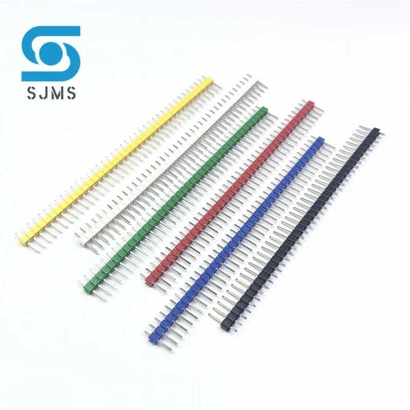 30 Pz/Lot 1*40PIN Breakable Pin Header 2.54mm Single Fila Male Header Kit Connector PCB Spille Strip For Arduino