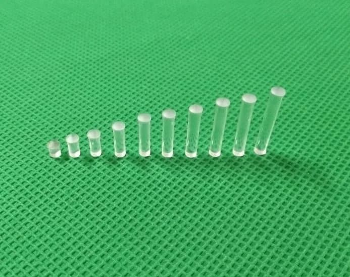 Smallest 100PC Clear color 2.54MM-25.4MM LIGHT PIPE FOR 1MM Led Diode LED Tube Lampshade Replace CLP-1.0 Round head light