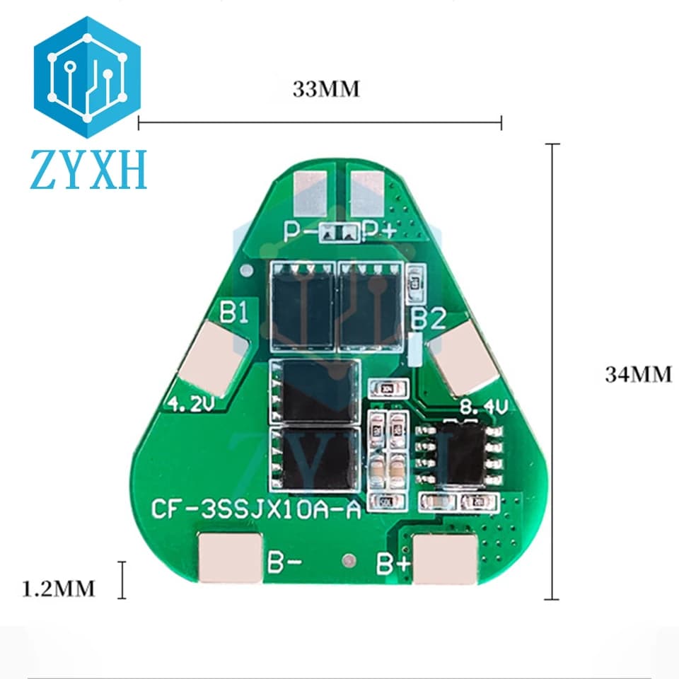 BMS 3S 12A 12.6V Li-Ion Al Litio 18650 Batteria Packs Scheda di Carica Protezione da Corto Circuito Per Accumulatori E Caricabatterie di Potere/Utensili Elettrici