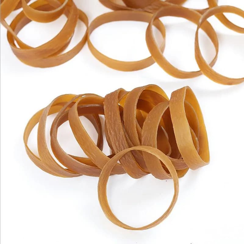 Elastici da 50 pezzi, elastici da 50 * 8 mm, pacchetto porta cancelleria, forniture, anelli di gomma per la scuola, la casa o l'ufficio