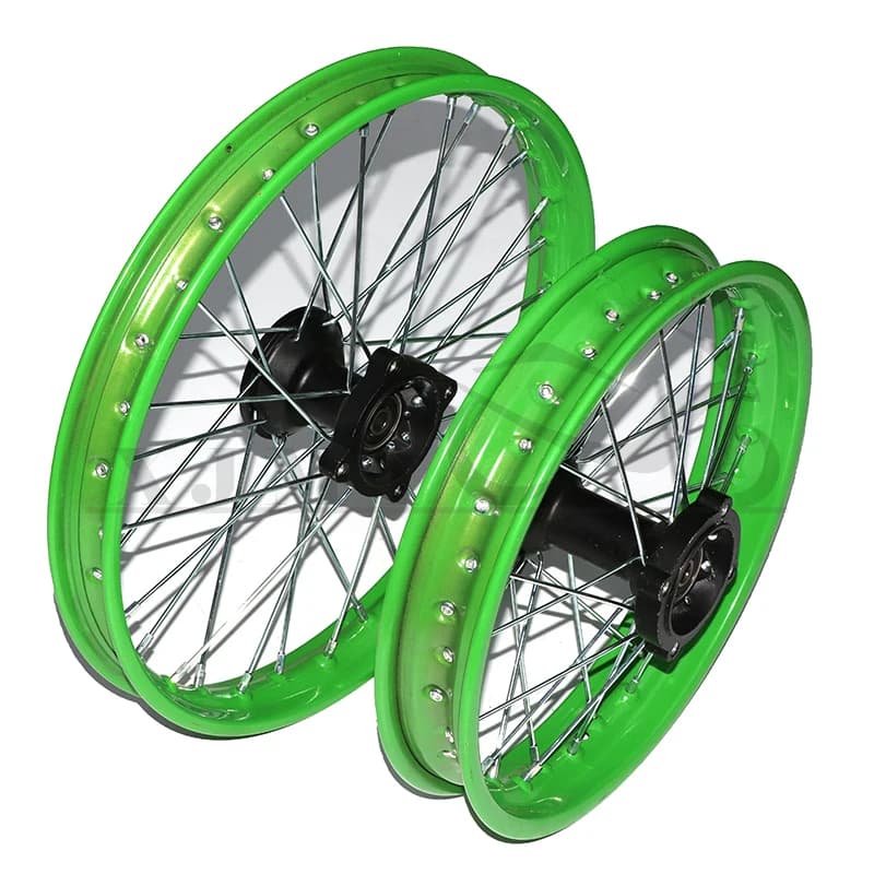 Cerchi anteriori in lega di alluminio da 1,4x17 posteriori 1,85x14 pollici con mozzi CNC, adatti per ruote per biciclette e moto da cross TY150CC