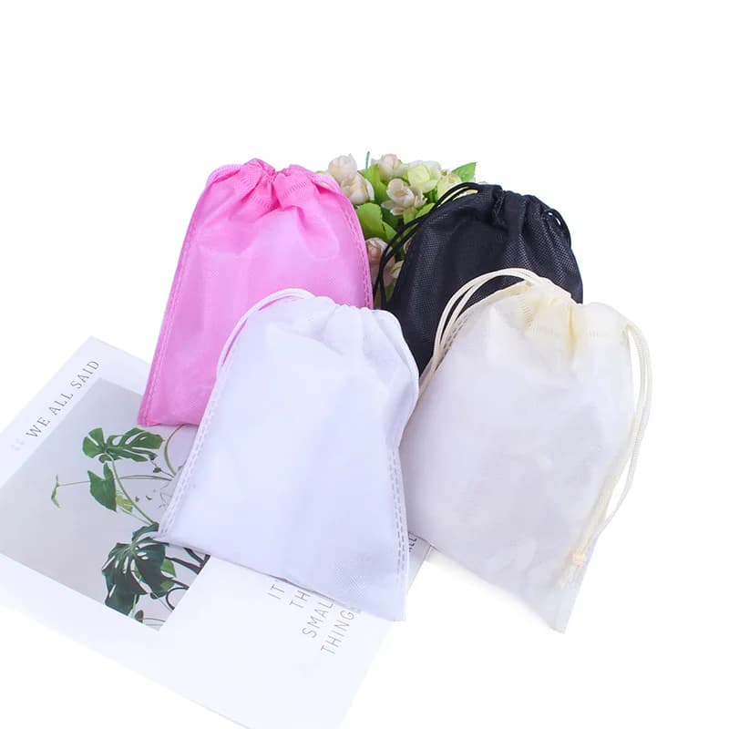 50pcs Large 30x40cm Non-Woven Drawstring Bags for Gift Shoe Storage Personalized Print Logo Big Packing Organize Bags