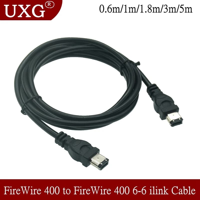 Cavi IEEE 1394 cavo di prolunga dati Firewire da 6pin a 6pin con interfaccia placcata in oro 0.6M 1M 1.8m 3M 5M per scheda di acquisizione DV