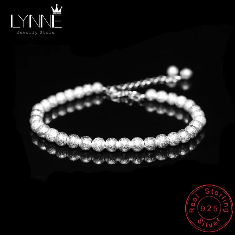 Nuovo Modo di Arrivo Piccola Sfera Bordato il Braccialetto A Catena 925 Sterling Silver Mano Bracciali A Catena Per Le Donne e Ragazza Gioielleria Raffinata Regalo
