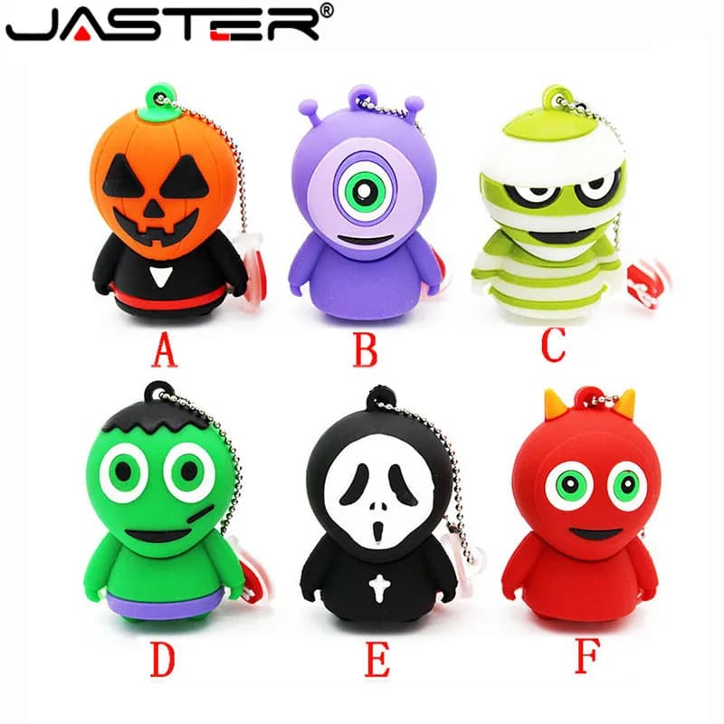 JASTER orribile fantasma USB Flash Drive Pen drive cartoon U disk memory stick pendrive 8GB 16GB 32GB 64GB fantastici regali di Halloween