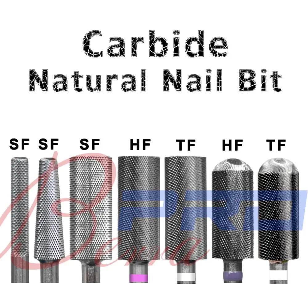 RolinStar trapano per unghie conico naturale in ceramica con denti fini per accessori per macchine per manicure strumenti artistici punta elettrica