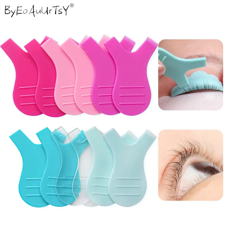 10 pcs/pacco shaped Y extension brush eyelashes reusable plastic eyelashes cleaning grated bigodino eyelashes raise make-up Mascara tools