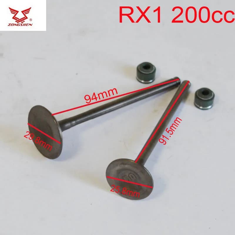For cyclone zongshen engine valve inlet outlet seal 200cc motorcycle RX1 ZS200-51 ZS200-76 dirt bike accessories