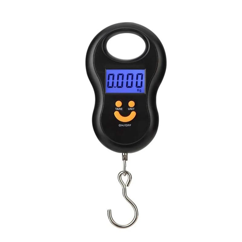 Bilancia portatile sospesa Bilancia digitale da cucina LCD 50Kg 10g Pesi da pesca retroilluminati Bilancia tascabile Bilancia per bagagli da viaggio
