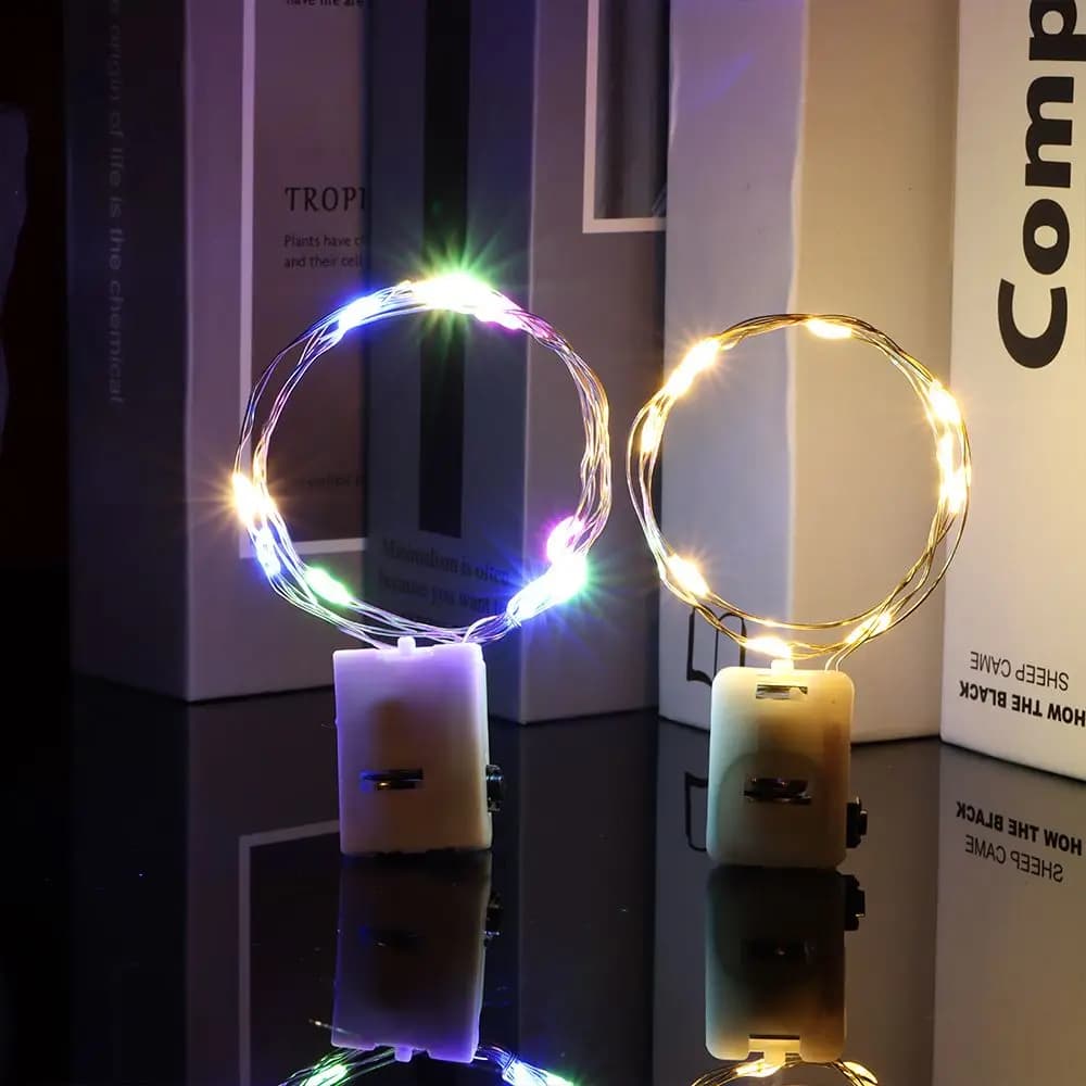 Luce decorativa a LED Luci a filo di rame a LED Luci a corda per esterni a batteria Luce fata Capodanno Regalo di Natale Decorazioni per la casa