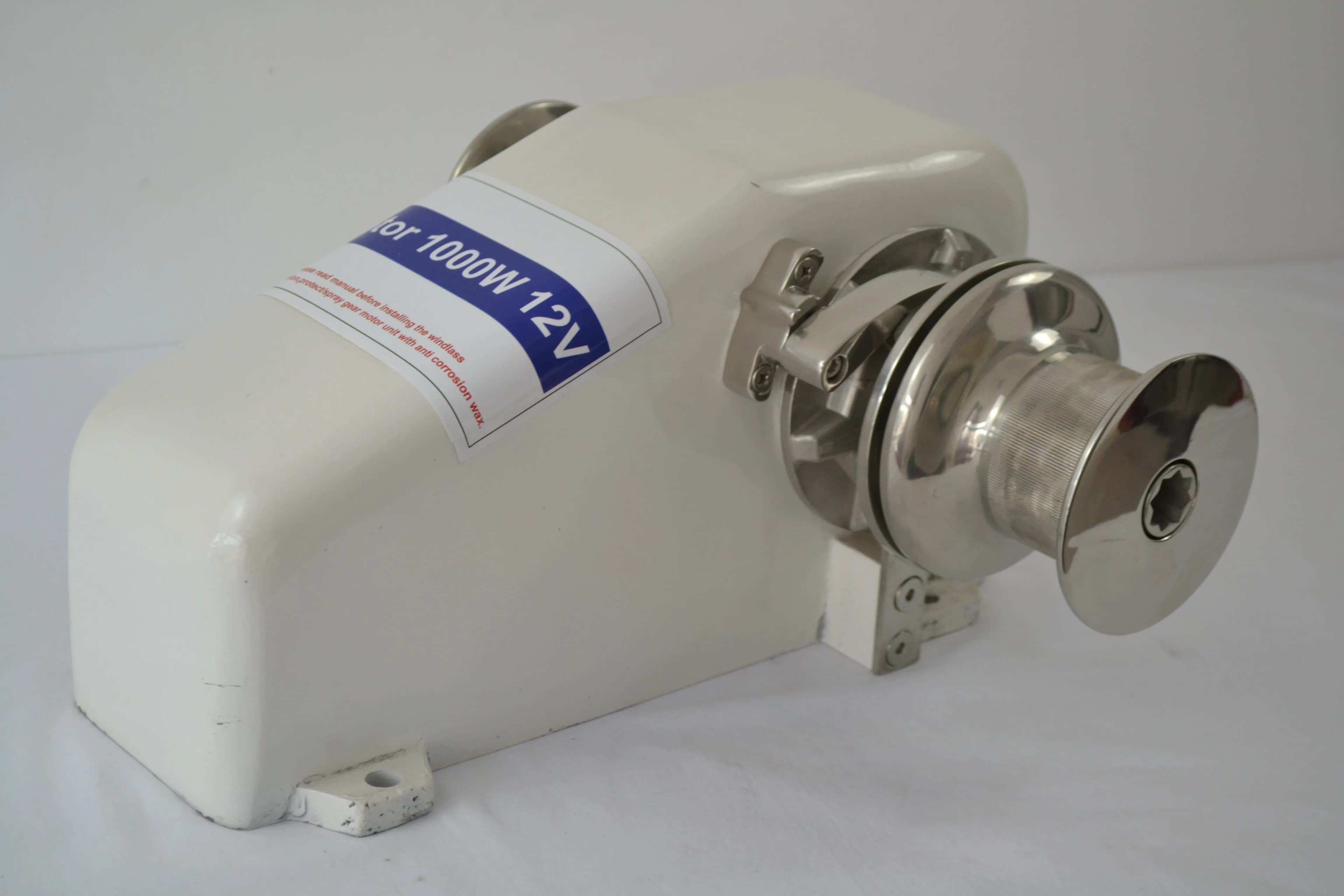 Guinuola per verricello con ancora orizzontale 12V 24V 600W con doppio cabestan per barca da 20 piedi a 30 piedi A612