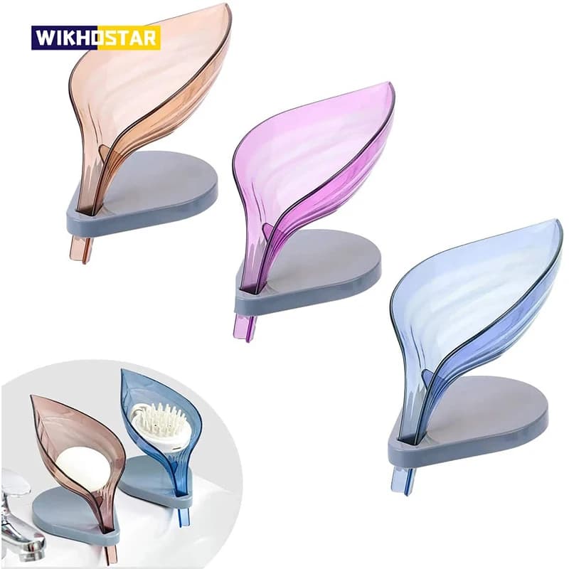 WIKHOSTAR bathroom soap dish shaped leaf soap dish bathroom soap dish