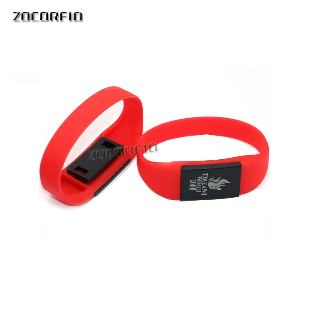 Braccialetto da polso in Silicone NFC 13.56MHZ Ntag213 /Ntag216 (compatibile NTAG203) tag