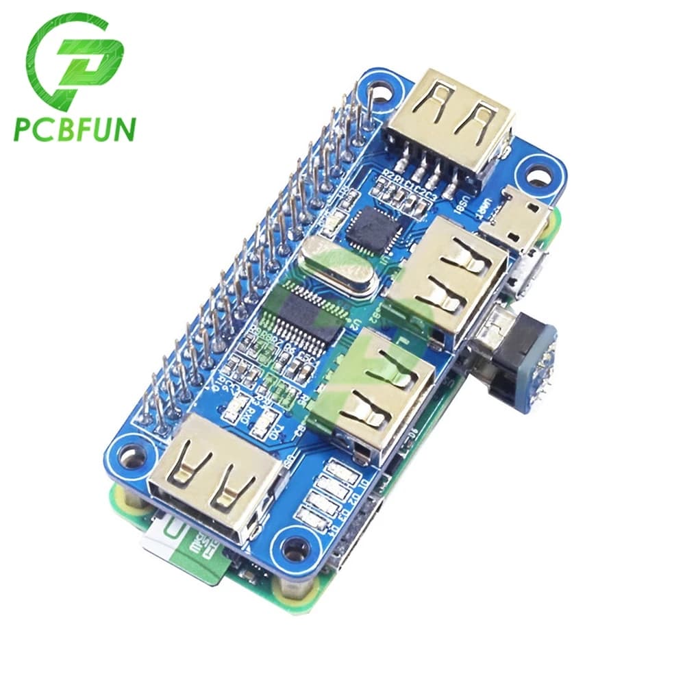 Per HUB Hub scheda di espansione USB Raspberry Pi per Raspberry Pi 4B/Zero W/3B + porta di rete USB a Ethernet RJ45 Splitter HUB USB