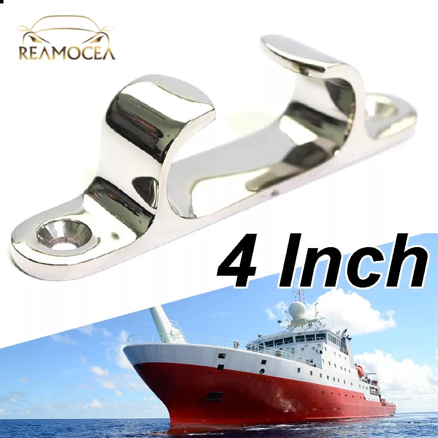 Reamocea 1x Bitta di Ormeggio in Acciaio Inossidabile per Cime e Corde, Bitta di Coperta per Barche a Vela, Bitta di Prua per Yacht, Grado Marino, Finitura Lucida