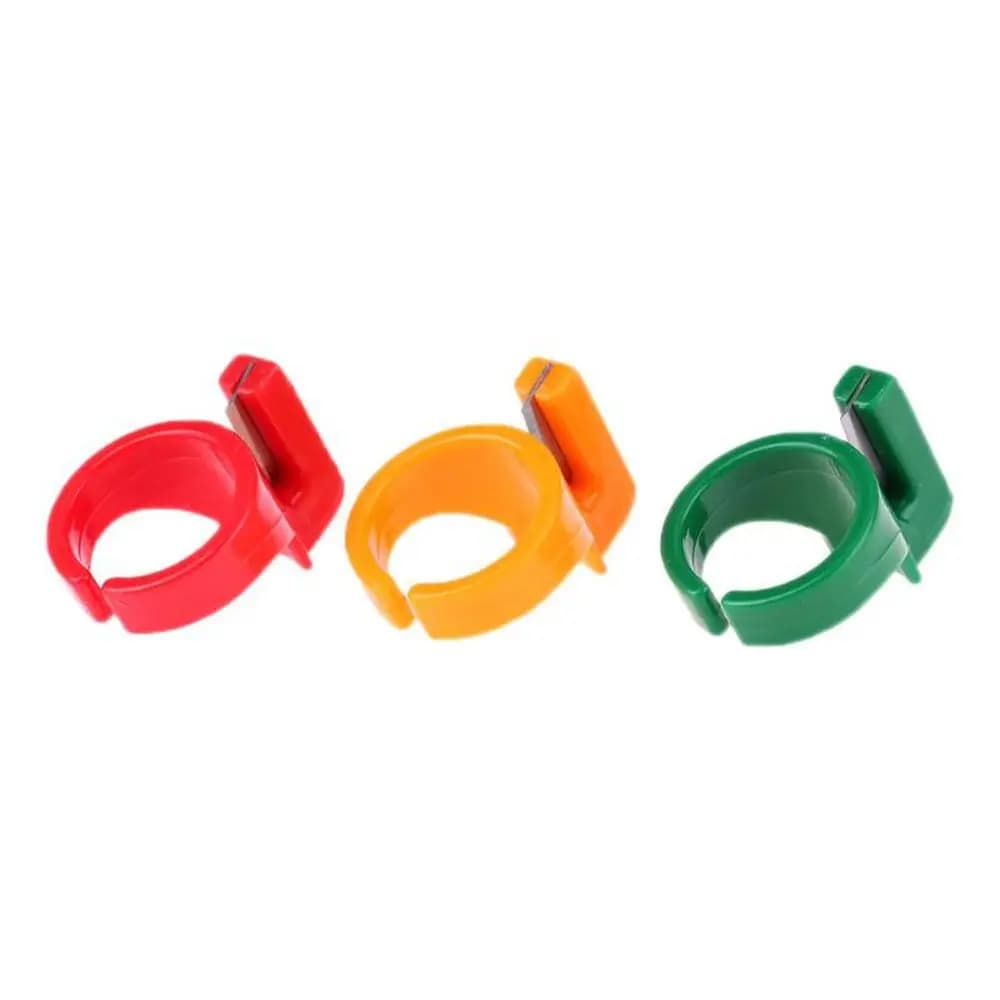 3PCS Accessory Needle DIY Plastic Thimble Finger Blade Sewing Ring Thread Cutter
