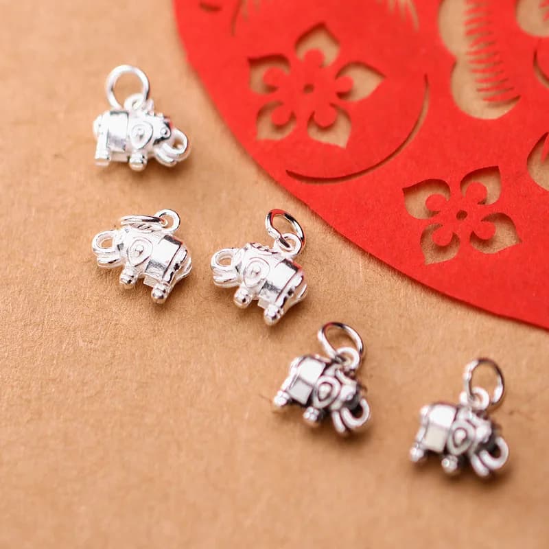 1pc 925 sterling silver eleganti pendenti tailandese argento retro benedizione collana bracciali pendenti fortunati gioielli fai da te donna uomo