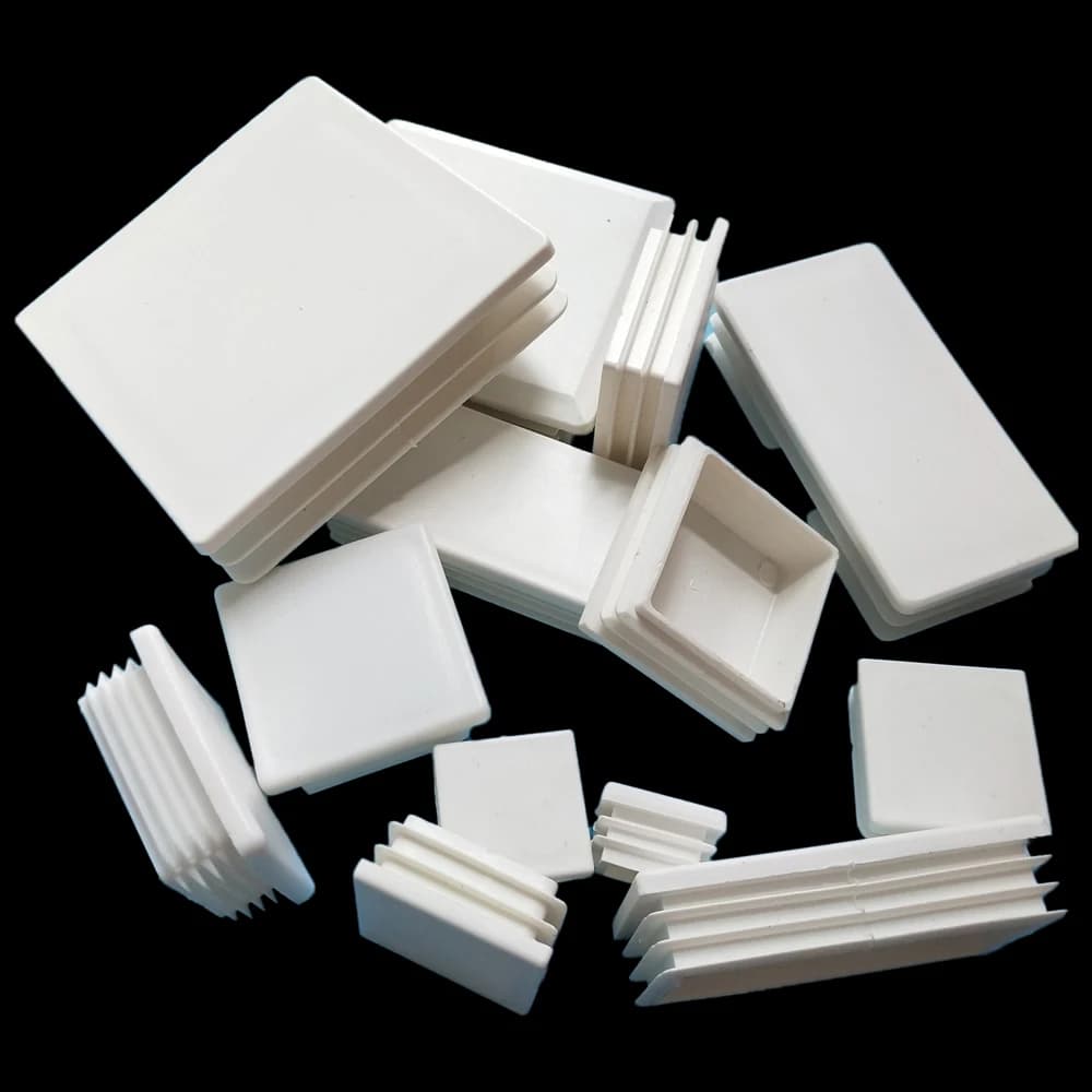 16 pezzi tappo inserto tubo quadrato tubo di plastica tappi terminali ciechi sedia da tavolo copertura foro gamba protezione accessori per la decorazione dei mobili