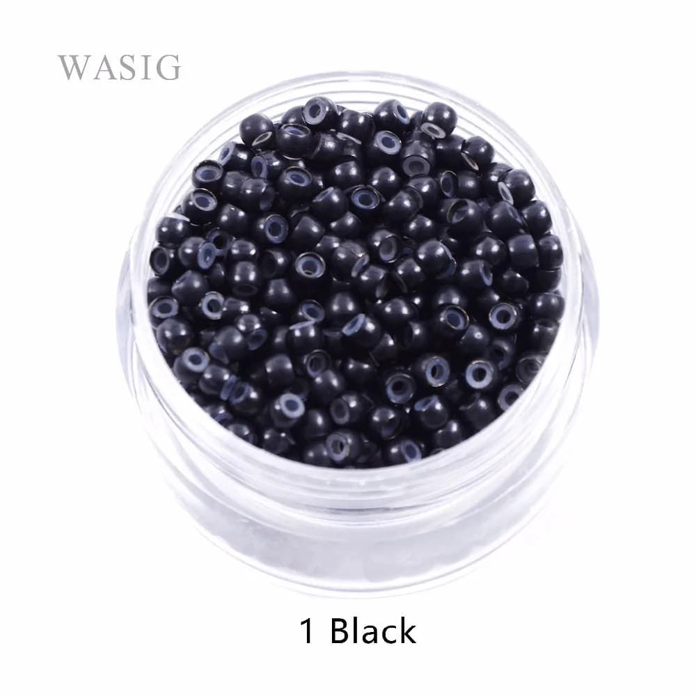 200 pz/500 pz 3.0mm Silicone Nano Anelli Anelli di Rame con Foderato In Silicone Perline Per Capelli Anelli Per Capelli Strumenti di Estensione Dei Capelli